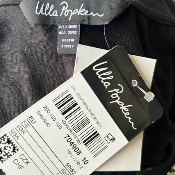 NWT Ulla Popken tunic black white geometric scoop neck Size 20/22 - Picture 3 of 6